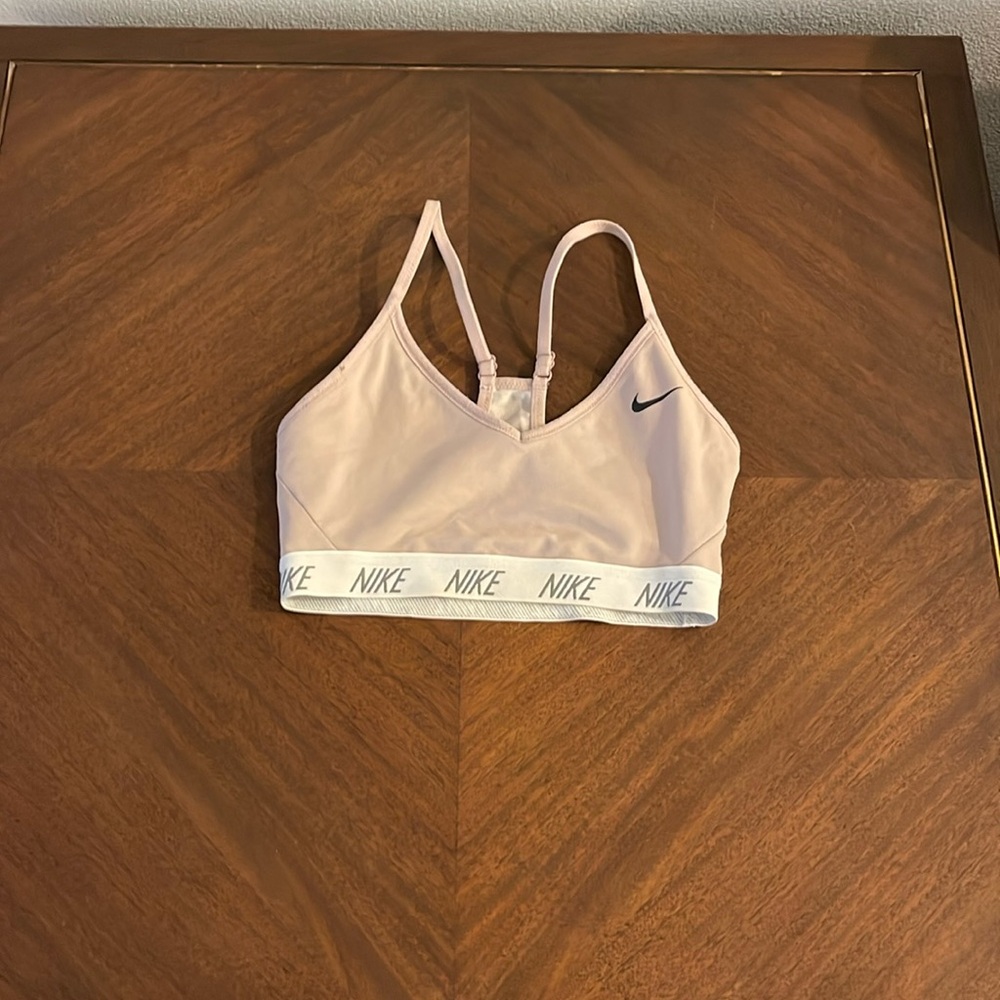 Pink Nike dri-fit small sports bra
